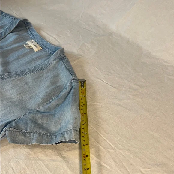 Cloth & Stone Sky Blue short~sleeve V-Neck Tunic Dress size small - Picture 8 of 8